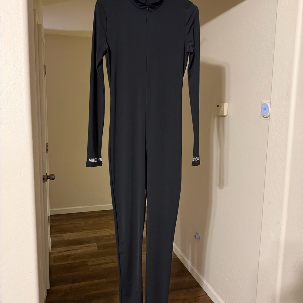 Fashion Nova Black Long Sleeve Jumpsuit